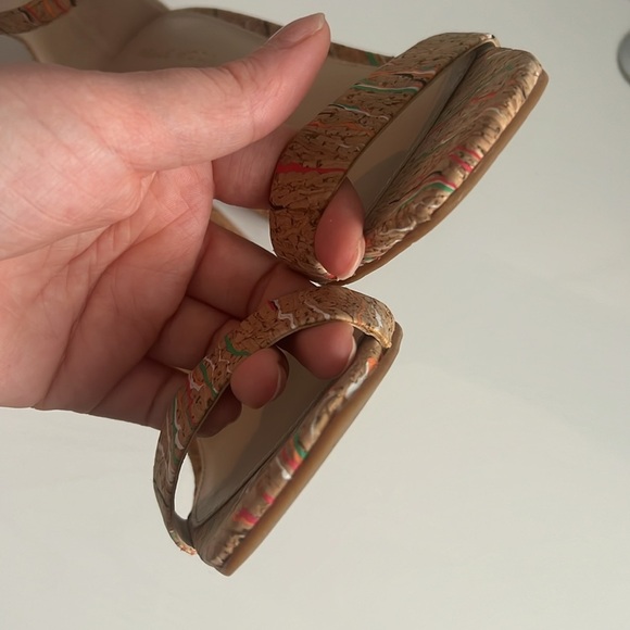 Pelle Moda Lucille -Cork Multi-Colored Sandal Size 6.5 - Picture 7 of 11